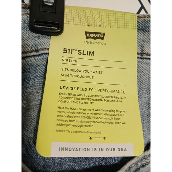 NWT Levi 511 Slim Stretch Size 36 - Picture 2 of 4